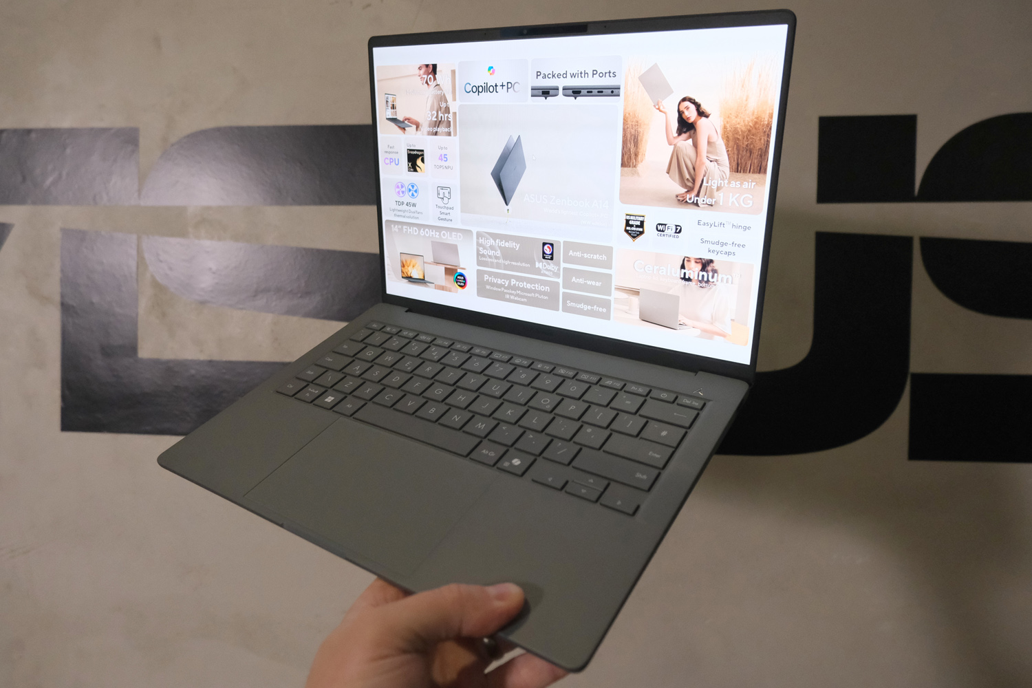 Asus Zenbook A14 design