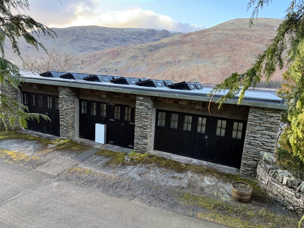 Tesla's house in the Lake District with solar panels