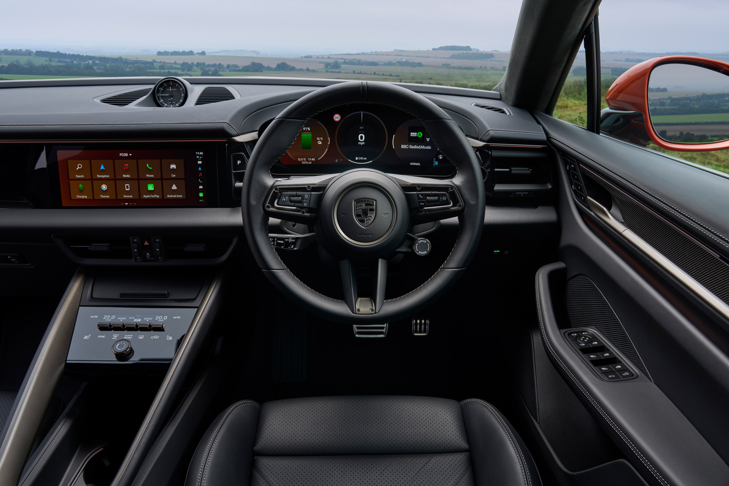 Porsche Macan Turbo Electric review dashboard