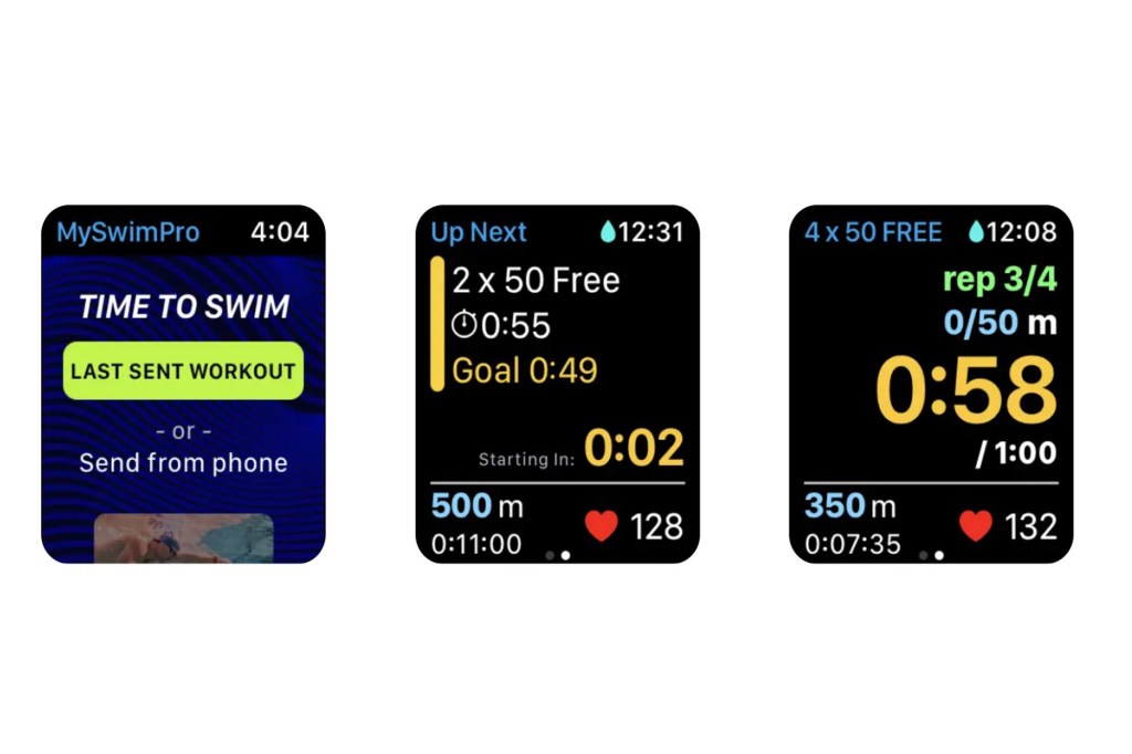 MySwimPro on Apple Watch