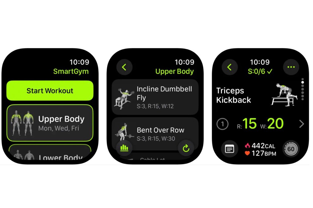 SmartGym on Apple Watch