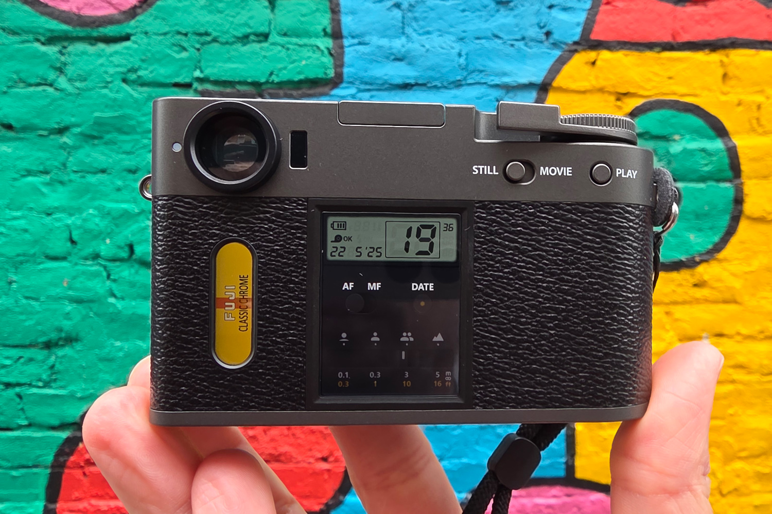 Fujifilm X-Half hands-on review in hand rear