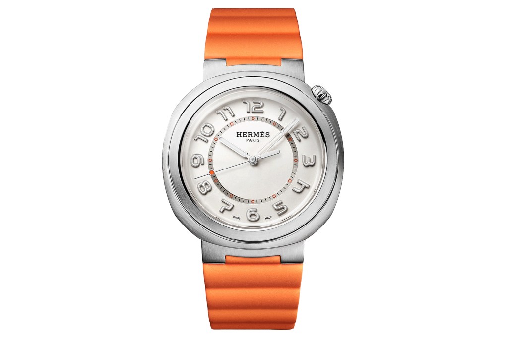Hermes Cut on white background