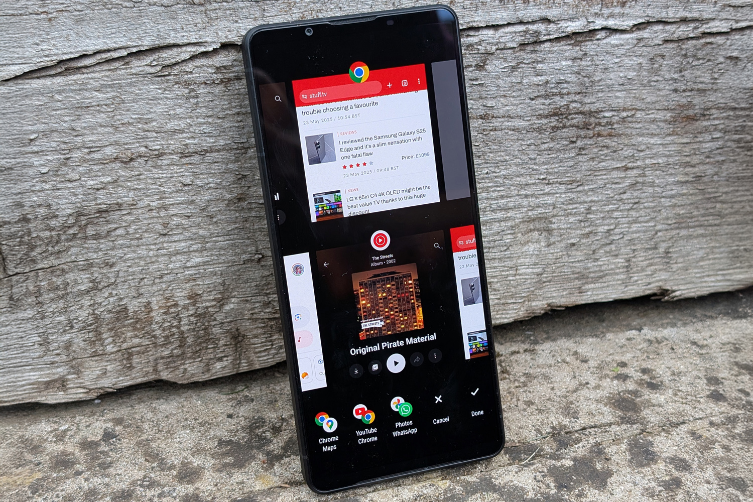 Sony Xperia 1 VII review multi-app window
