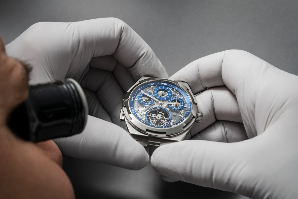 Vacheron Constantin Overseas Grand Complication in watchmakers hand