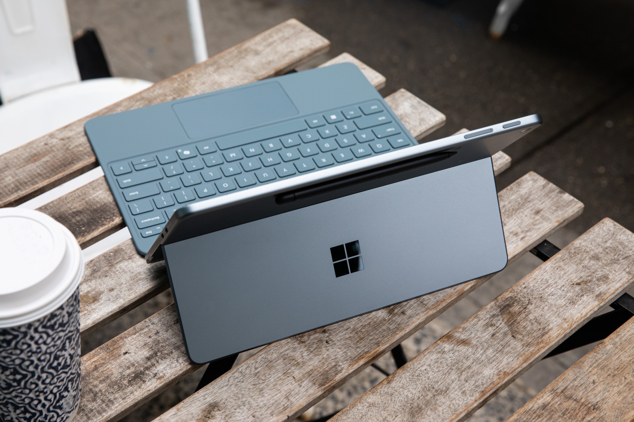 The 12-inch doesn’t have any fans and it makes the design far more tablet-like.