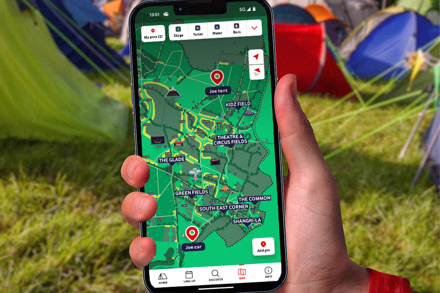 Vodafone 2024 Glastonbury app