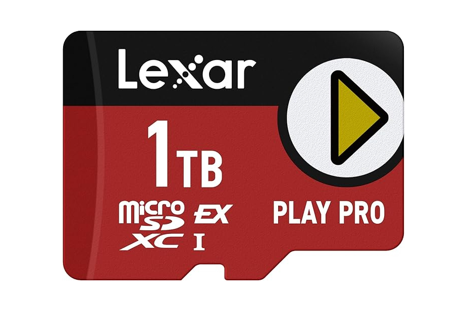 Lexar Play PRO microSD Express Card 1TB on white background