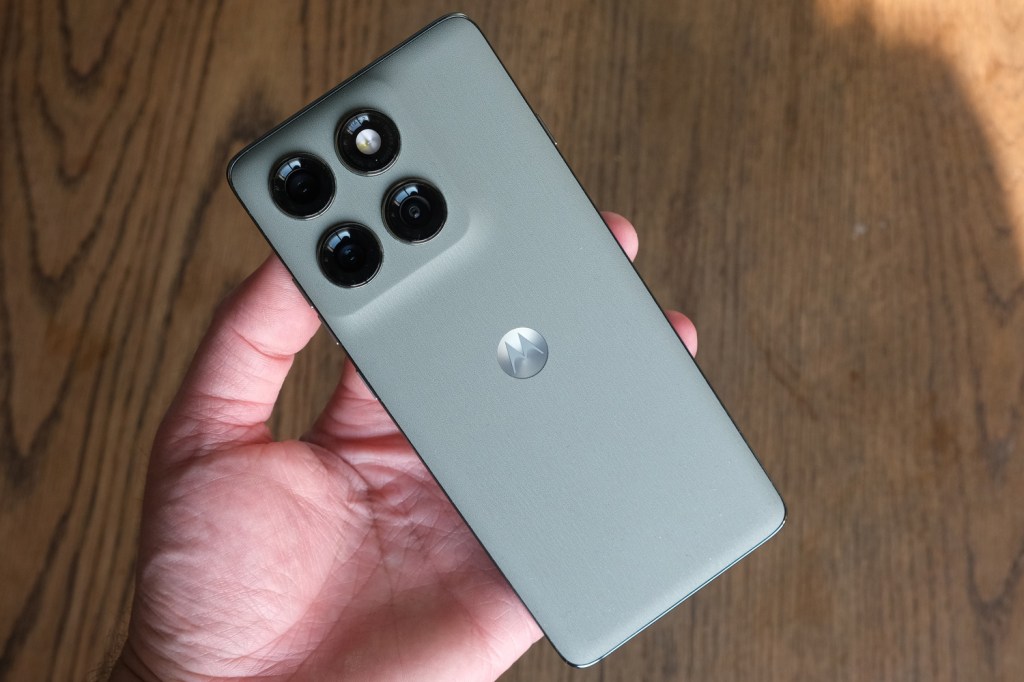 Motorola Edge 60 Pro review in hand rear