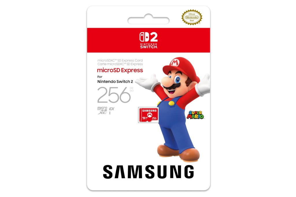 Samsung microSD Express Card 256GB on white background
