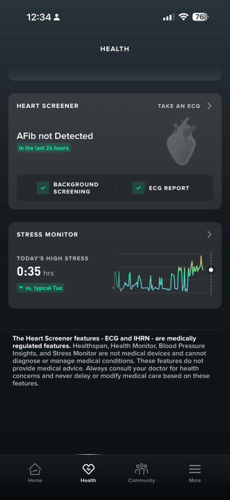 Whoop AFib Screenshot