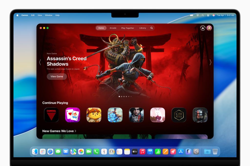 Games app in macOS 26