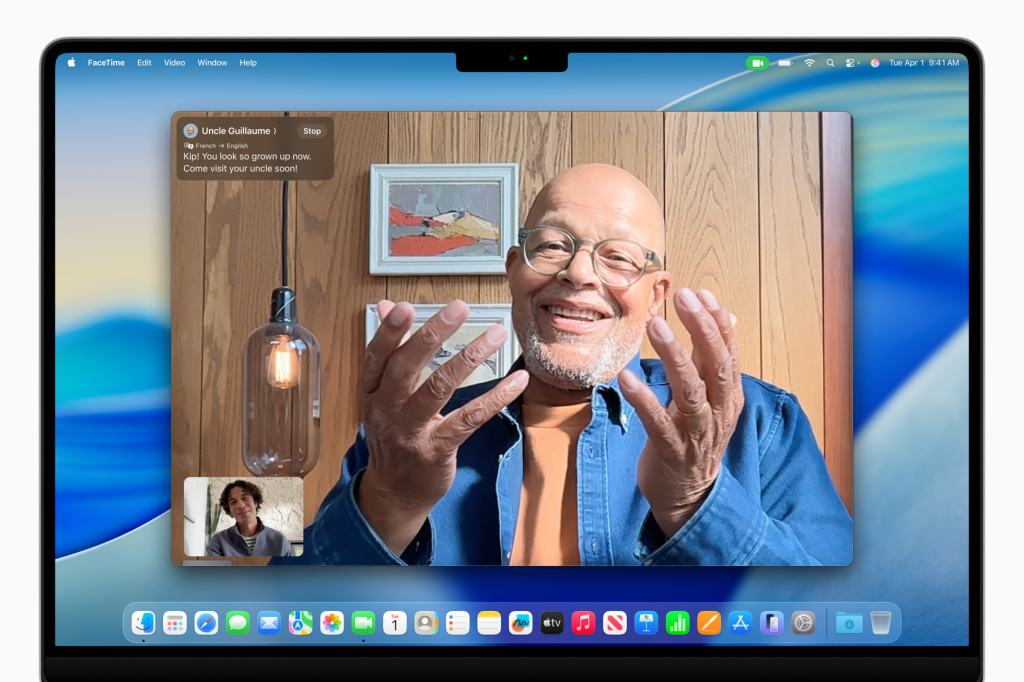 Live Translation in FaceTime in macOS 26