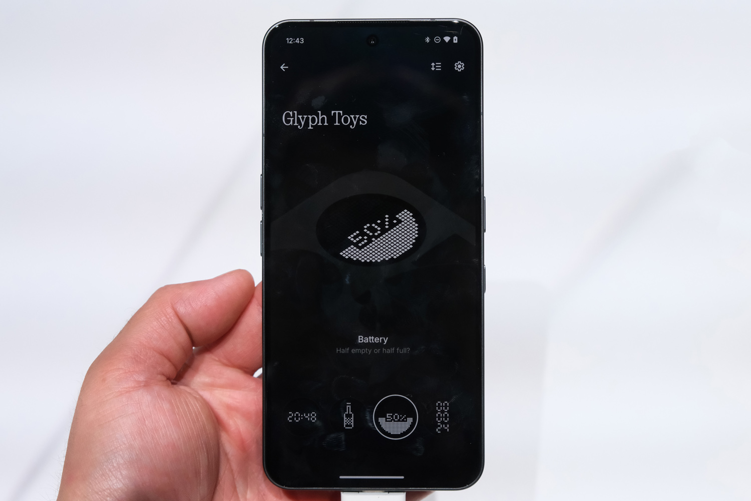 Nothing Phone 3 hands-on glyph toys