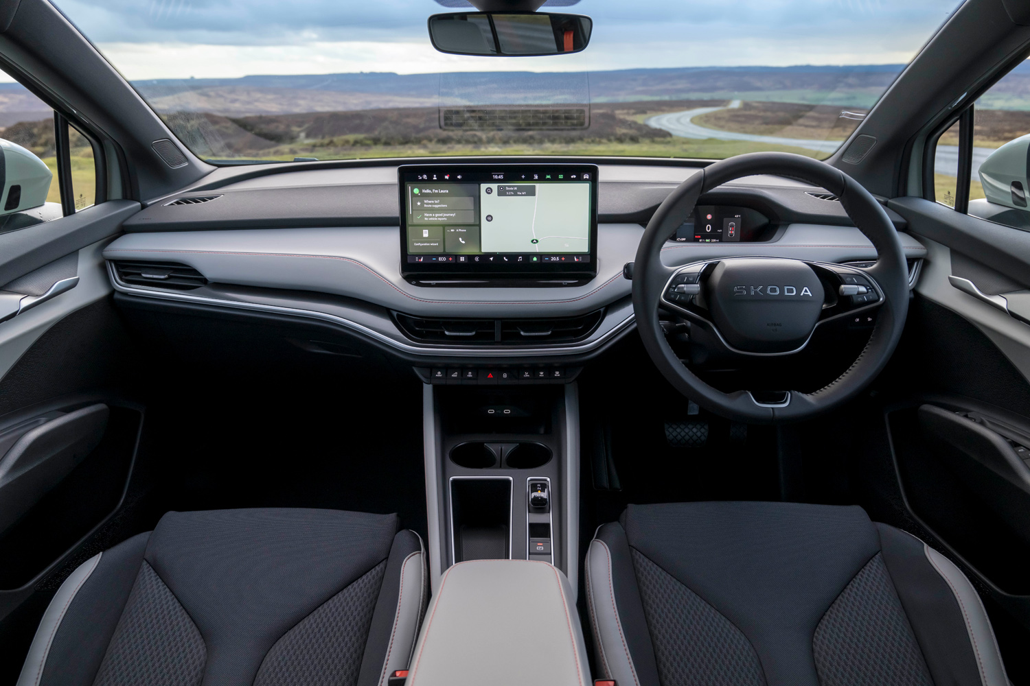 Skoda Elroq drive dashboard