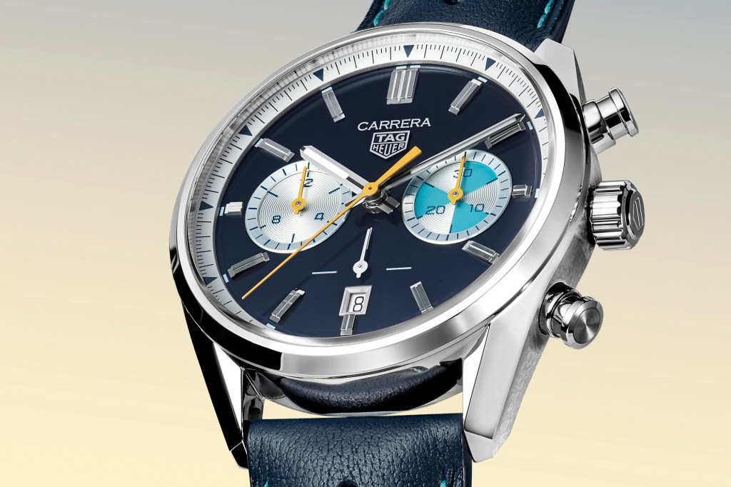 TAG Heuer Carrera Chronograph Limited Edition Seafarer on gradient background