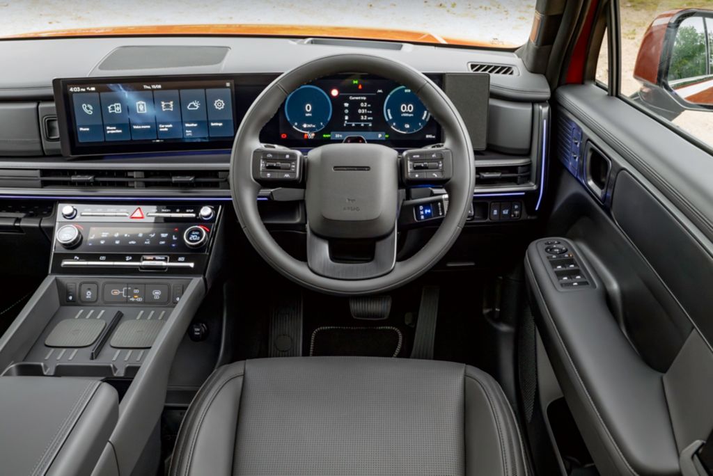 Hyundai Santa Fe 2025 drive dashboard