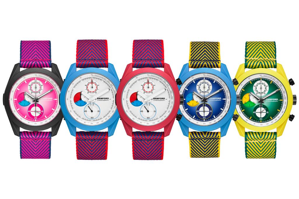 Bamford London Mayfair 2.0 colour combinations on white background