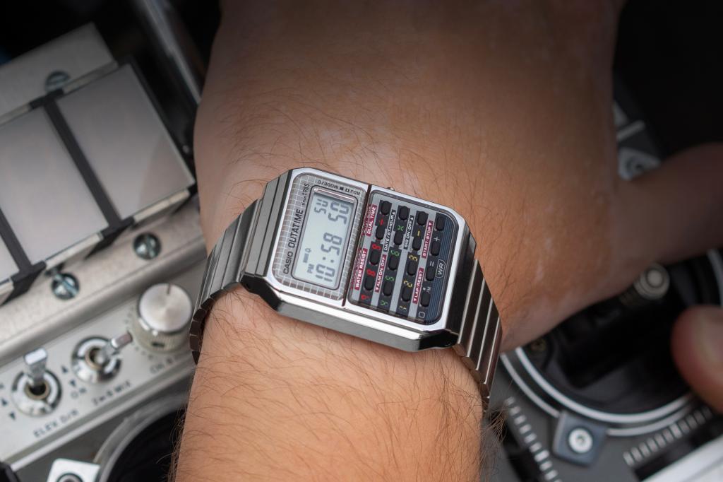 Casio Back to the Future Watch on wrist