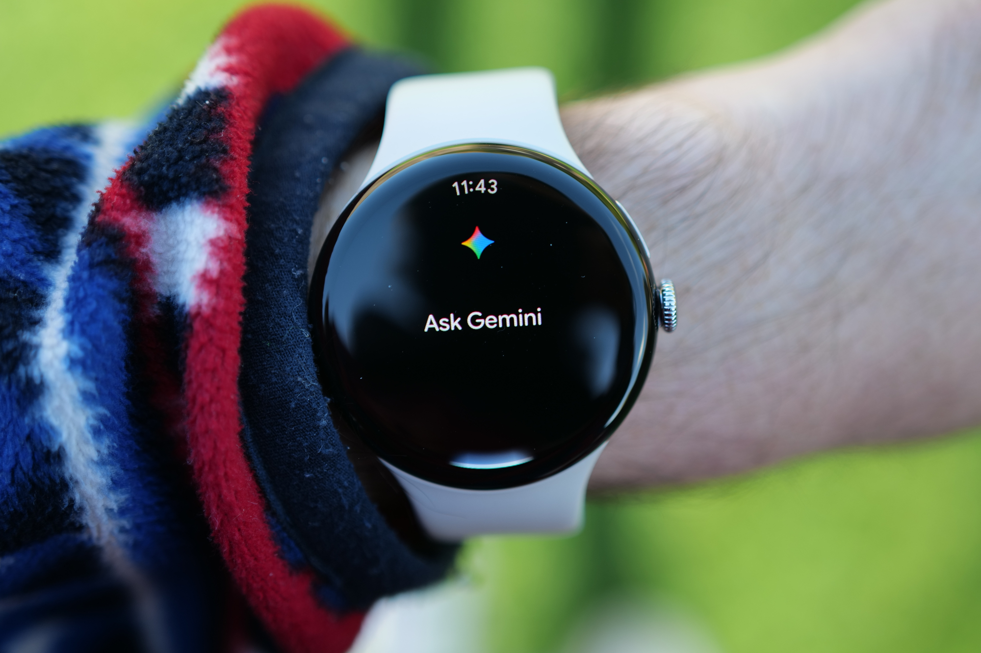 Google Pixel Watch 4 on wrist