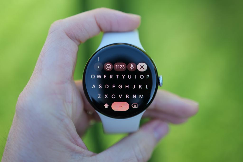 Google Pixel Watch 4 in hand