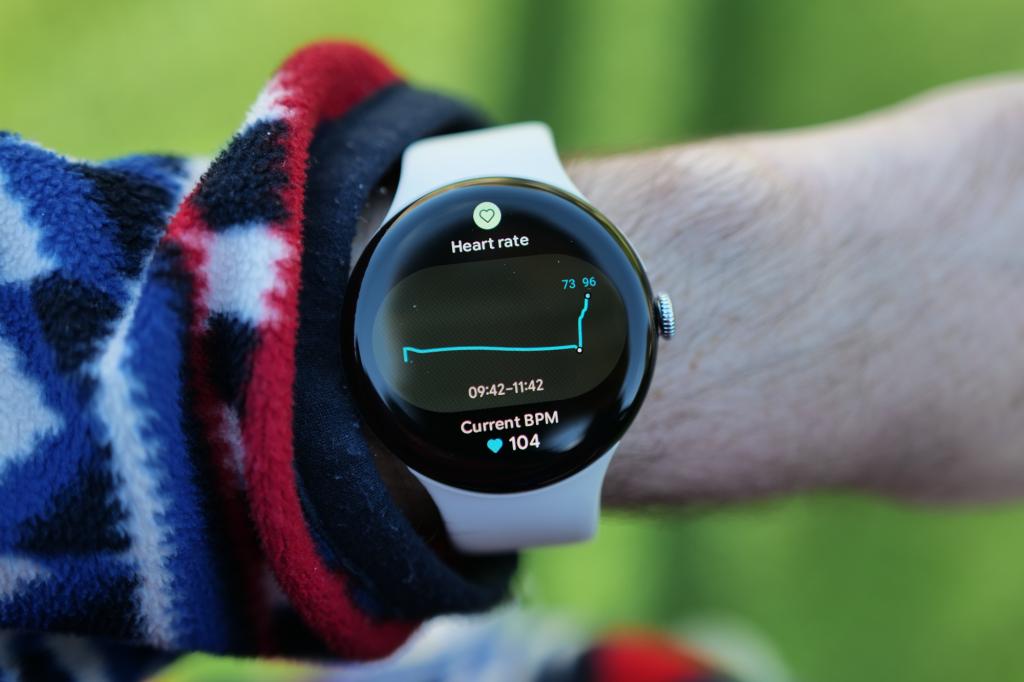 Google Pixel Watch 4 on wrist