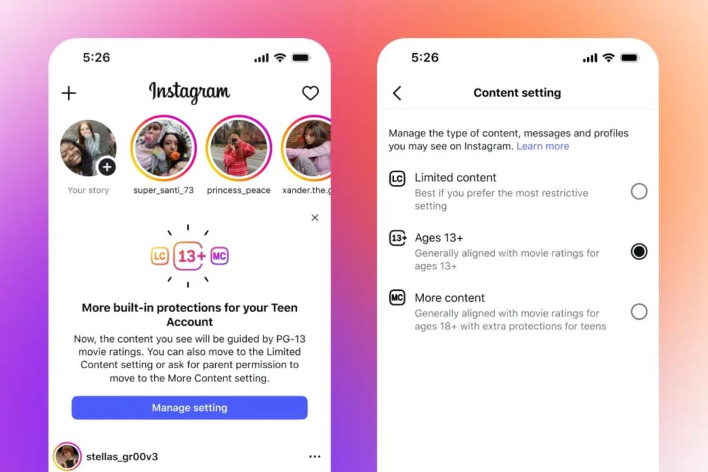 Instagram teen accounts are changing to allow PG-13 content