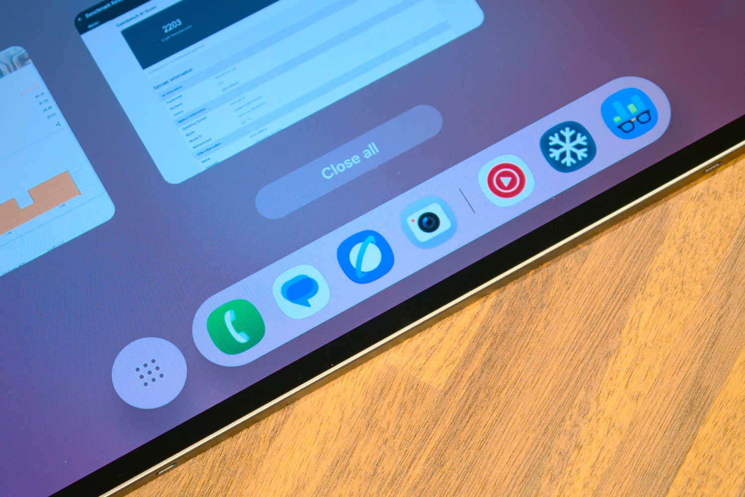 Samsung Galaxy Tab S11 Ultra review app bar