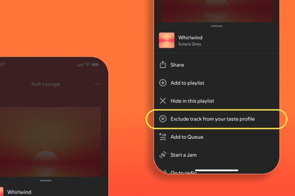 How to exclude a track on Spotify