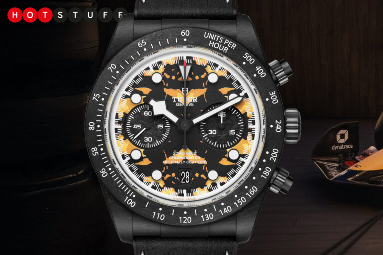 The Tudor Black Bay Chrono gets a tortoiseshell dial for the United States GP