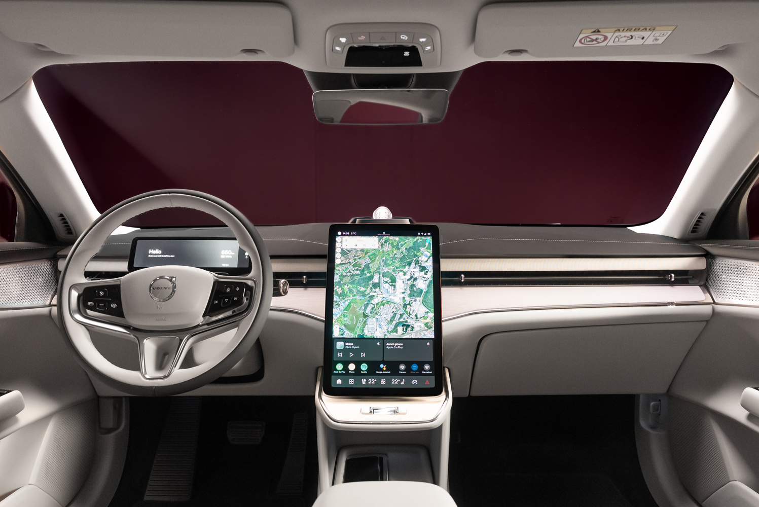 Volvo ES90 drive 2025 dashboard