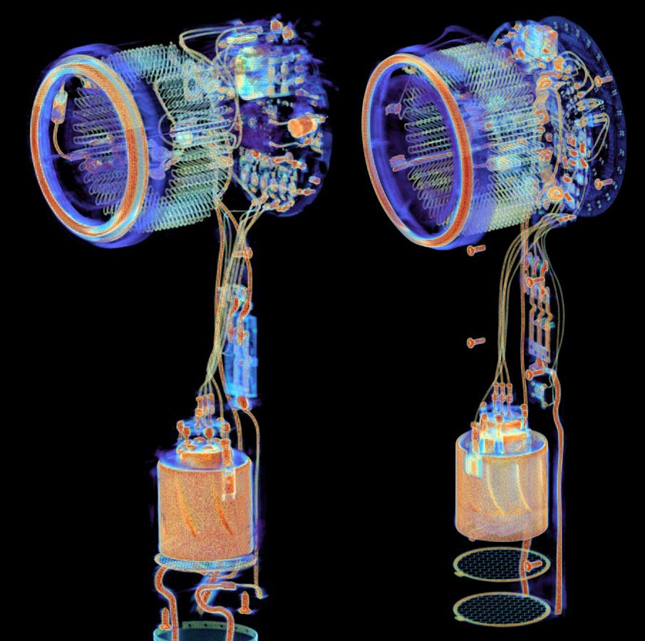 A Lumafield scan shows that Fanttik’s hair dryer — at right — is similar to but not the same as my cheaper Dyson knockoff.