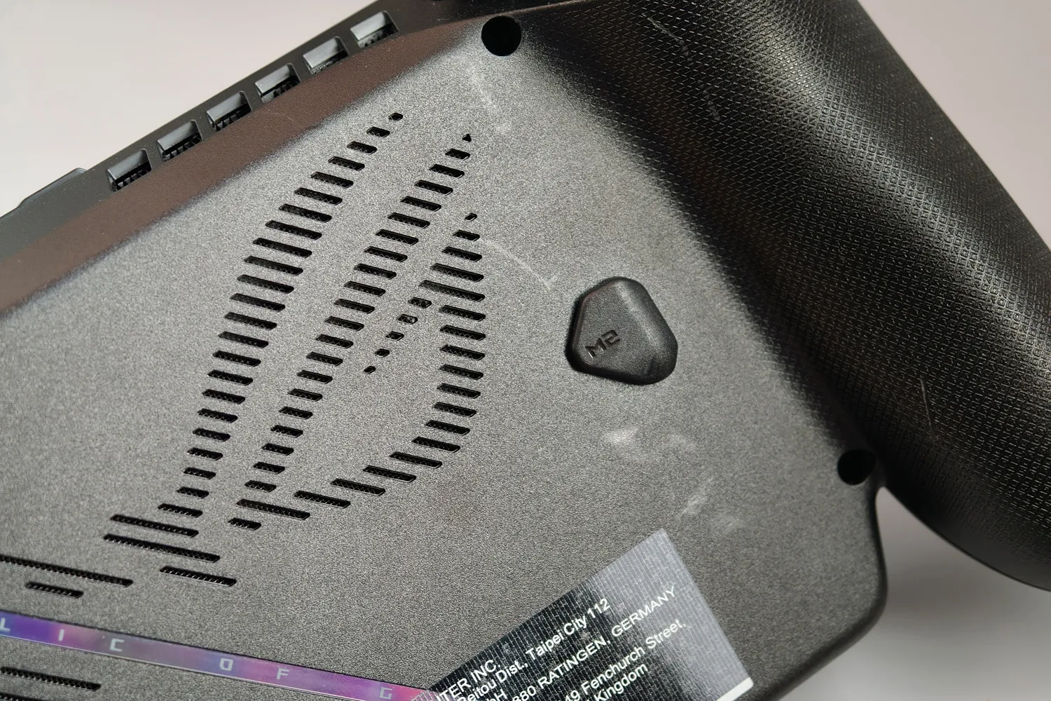 Asus Xbox ROG Ally X review rear buttons