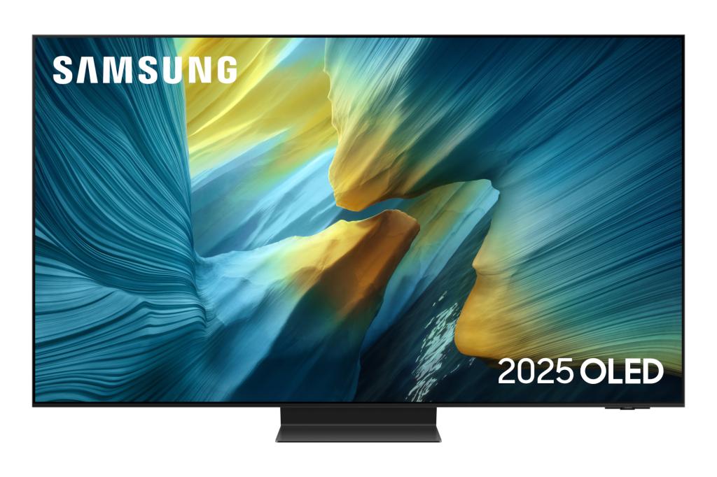 Samsung S95F on white background