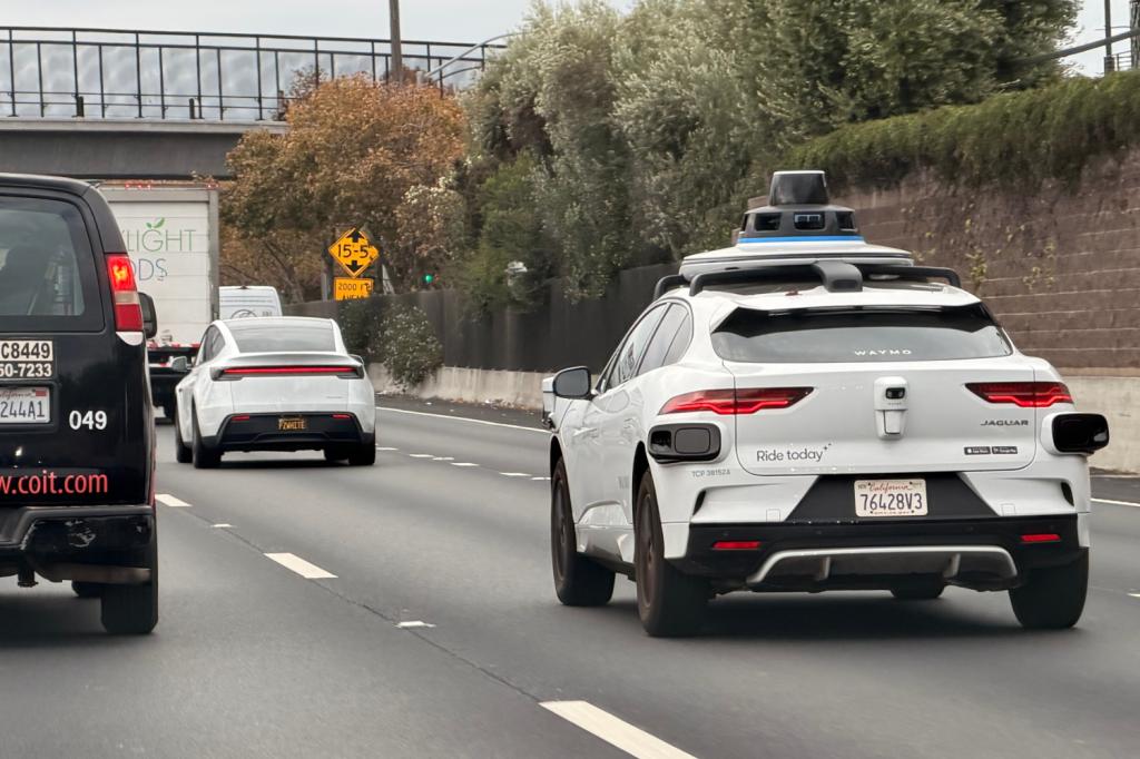 Waymo Driving on the freeway