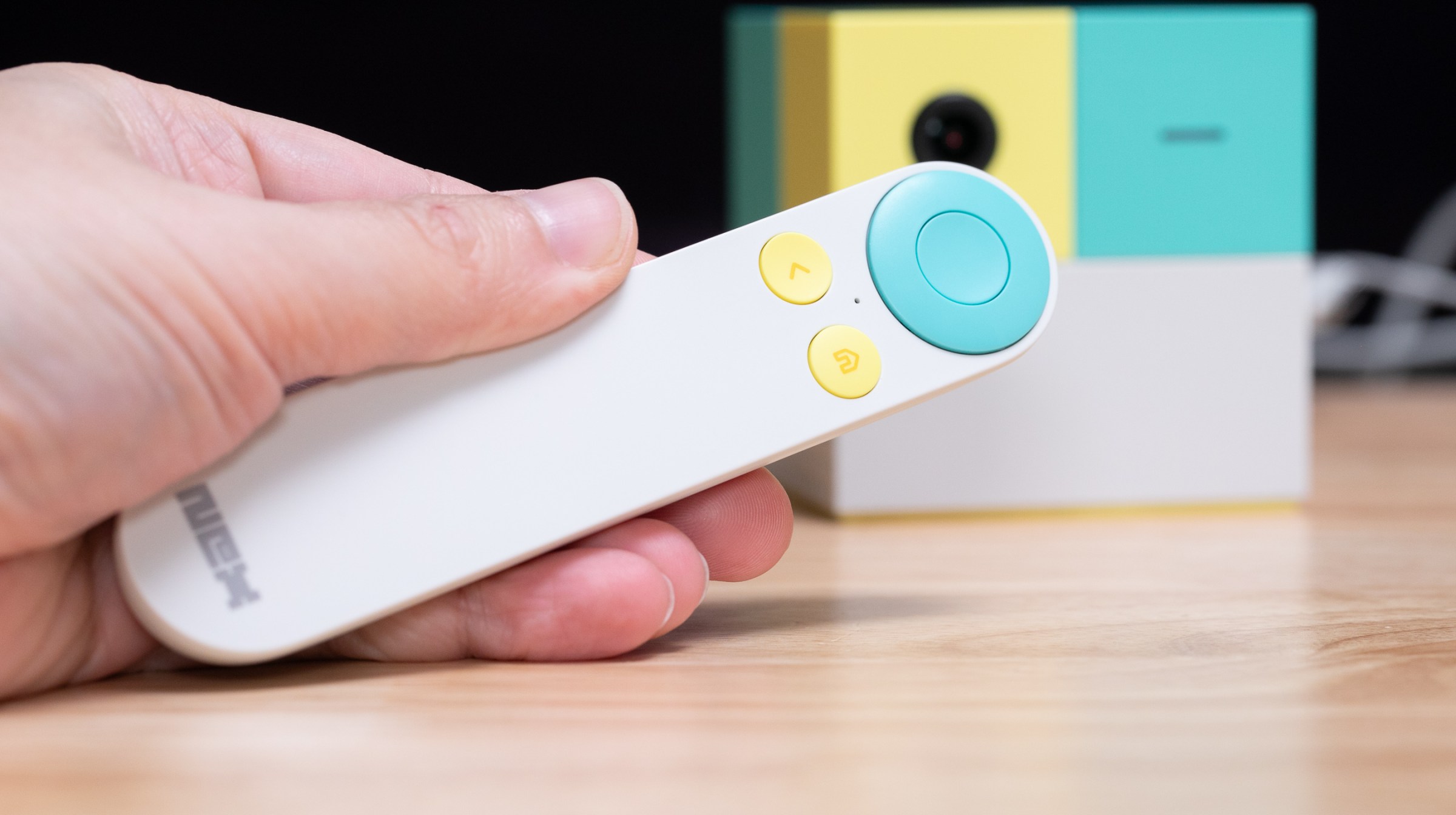 The bundled remote. Most games make you switch to it for navigating menus; rarely used for gameplay.