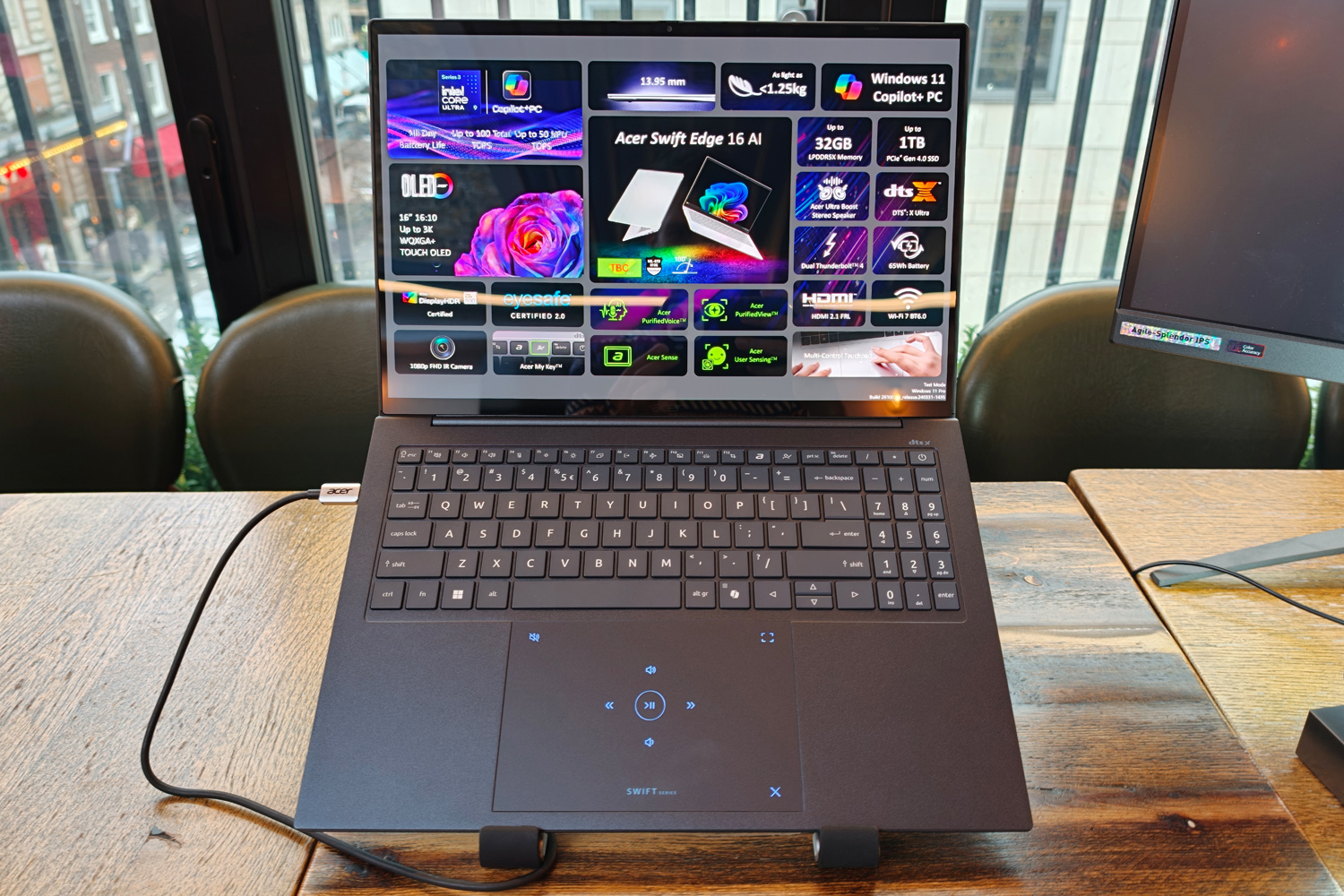 Acer Swift 16 Edge AI CES 2026 front