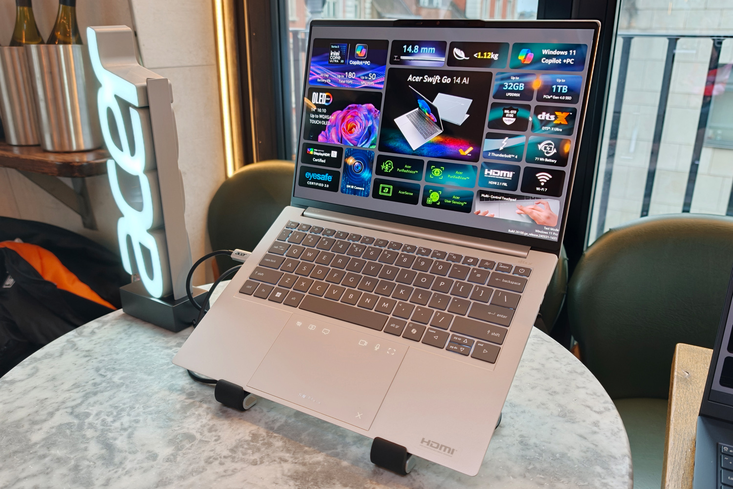 Acer Swift 14 Go AI CES 2026 angle