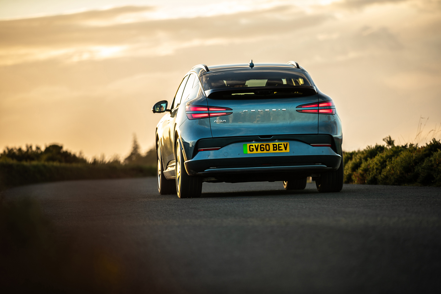 Genesis GV60 Performance drive 2026 on road rear