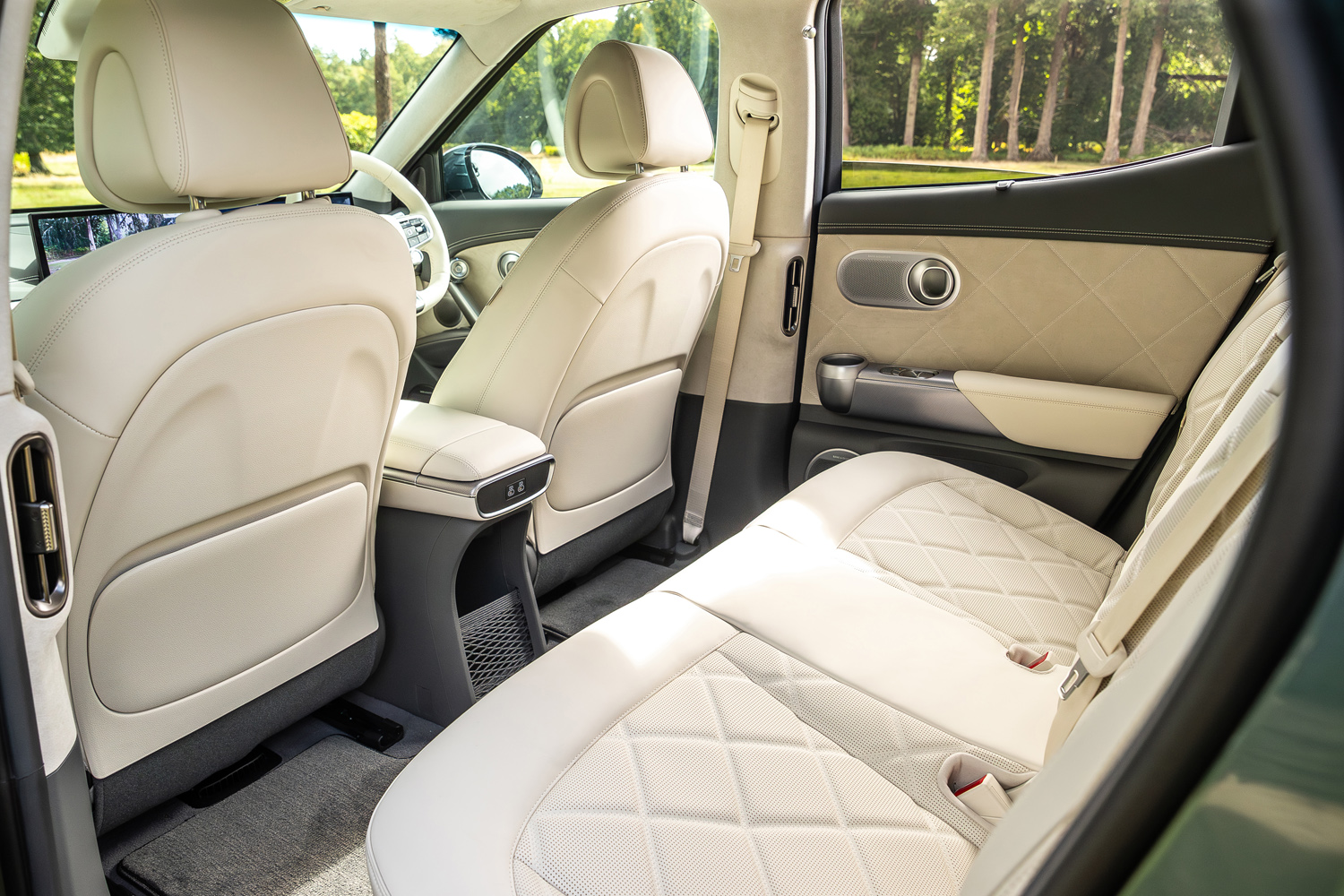 Genesis GV60 Performance drive 2026 rear seats