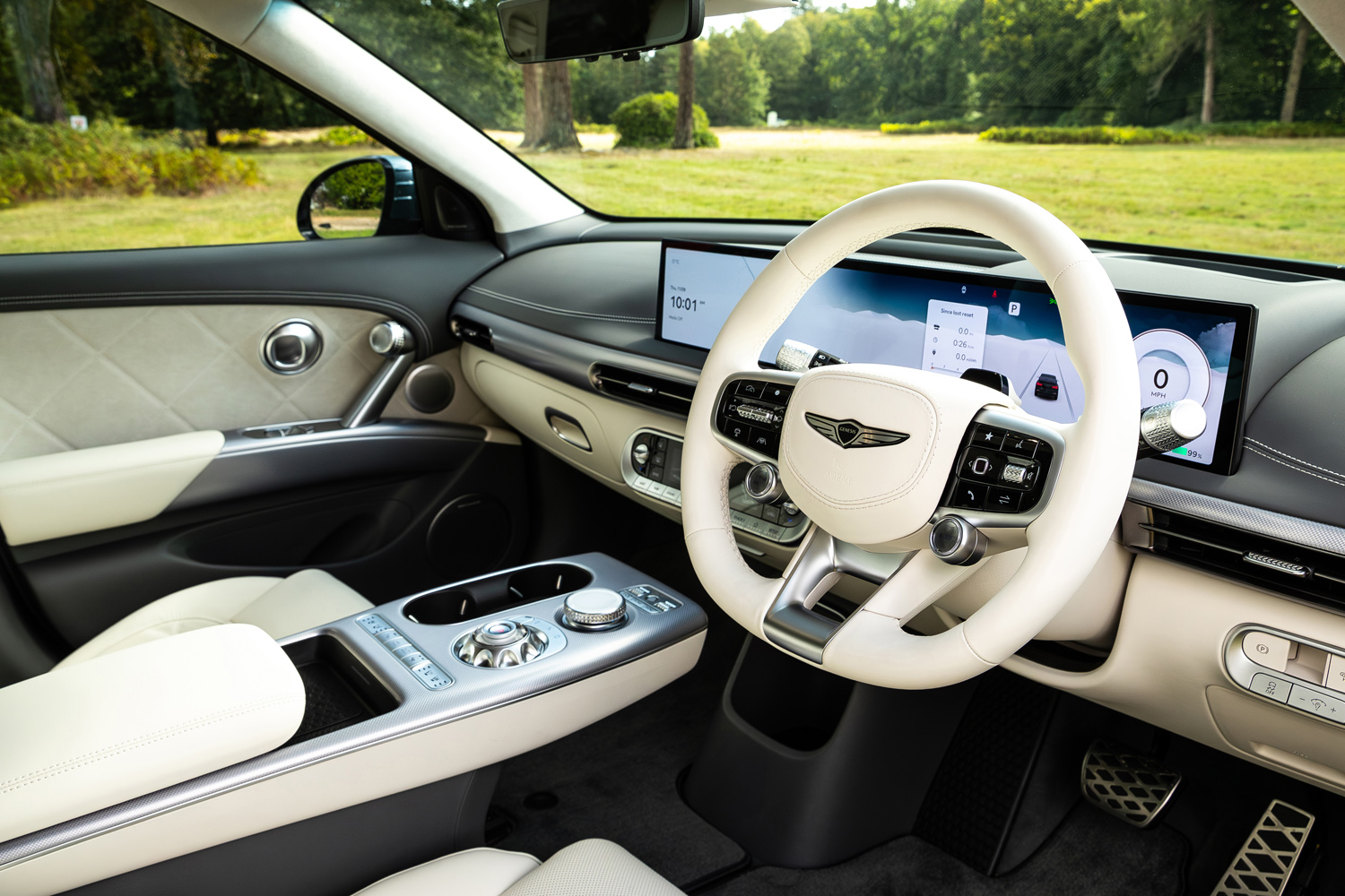 Genesis GV60 Performance drive 2026 steering wheel