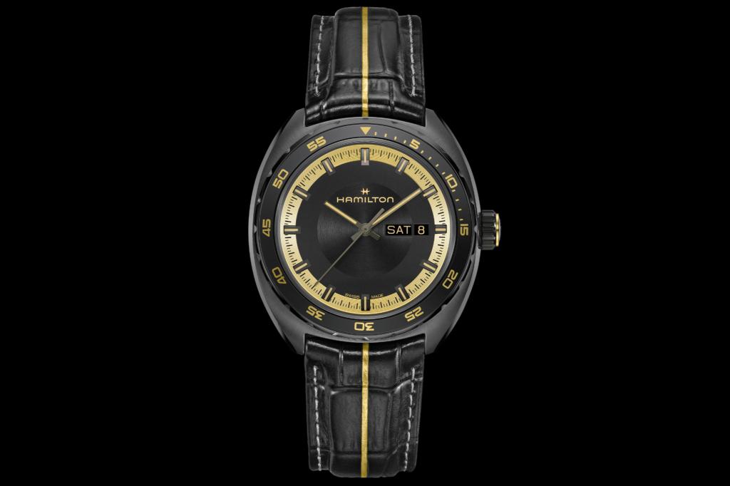 Hamilton Resident Evil Requiem watch on black background