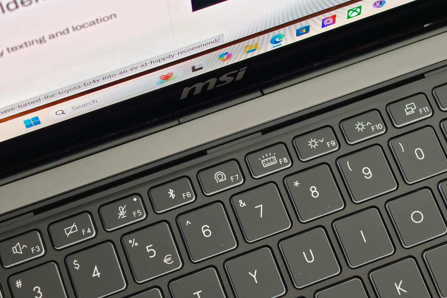 MSI Stealth 16 AI+ CES 2026 keyboard vents