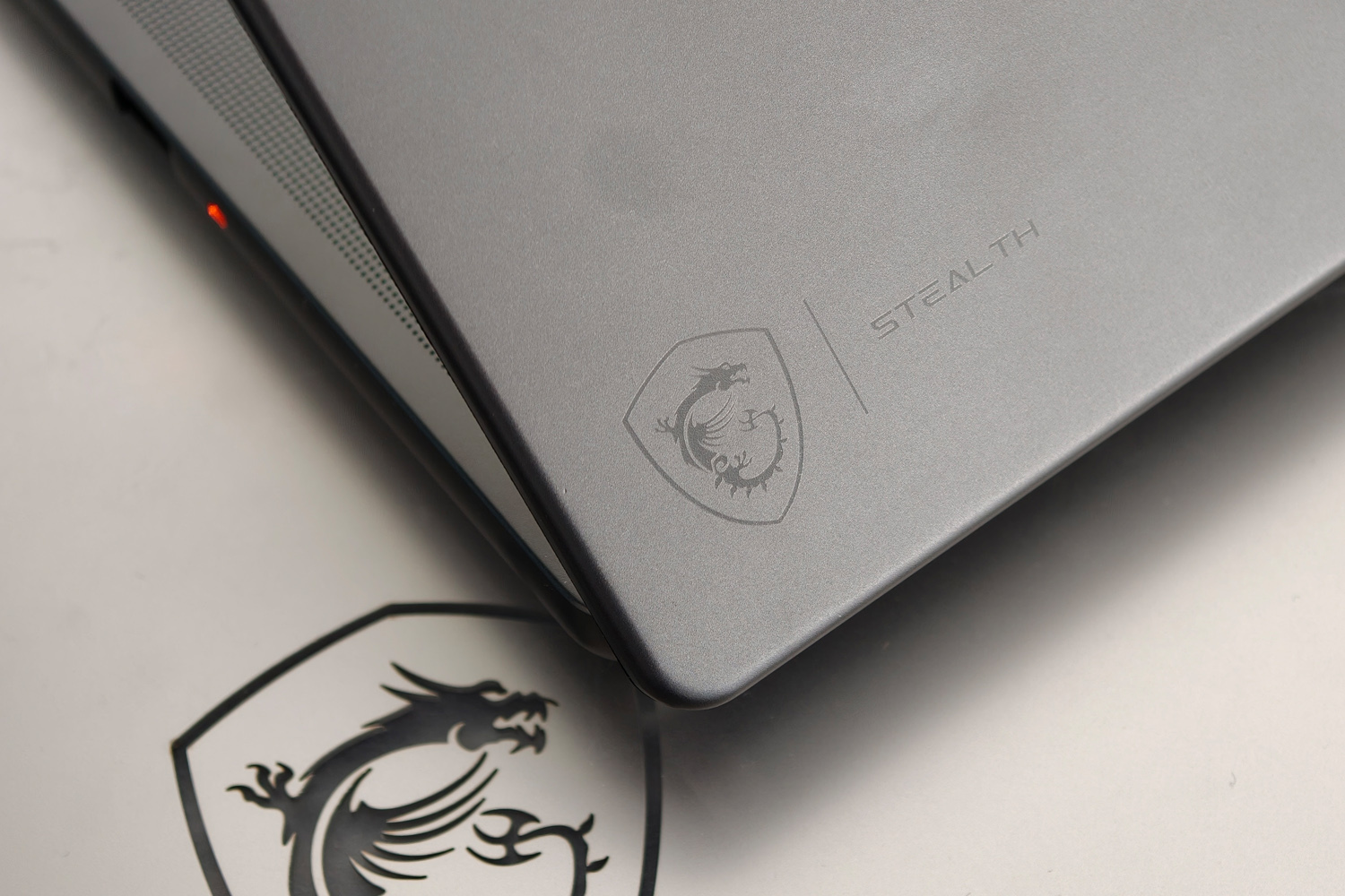 MSI Stealth 16 AI+ CES 2026 lid emblem