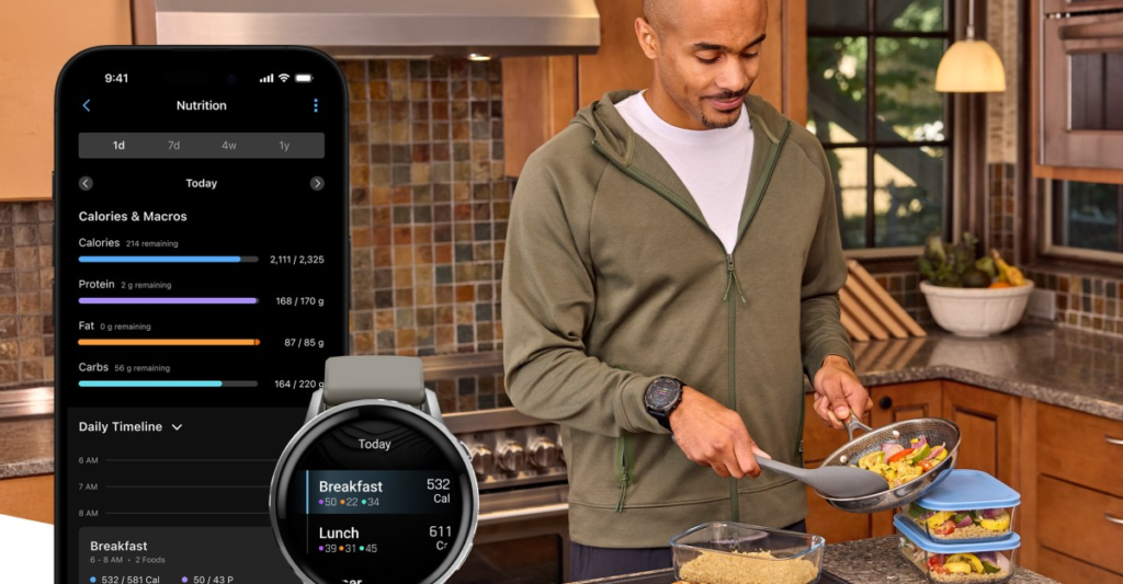 Garmin now offers nutrition tracking