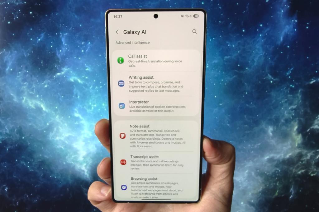 Samsung Galaxy S25 Ultra review AI settings