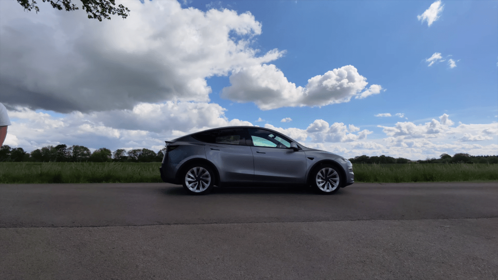 Side of the Tesla New Model Y