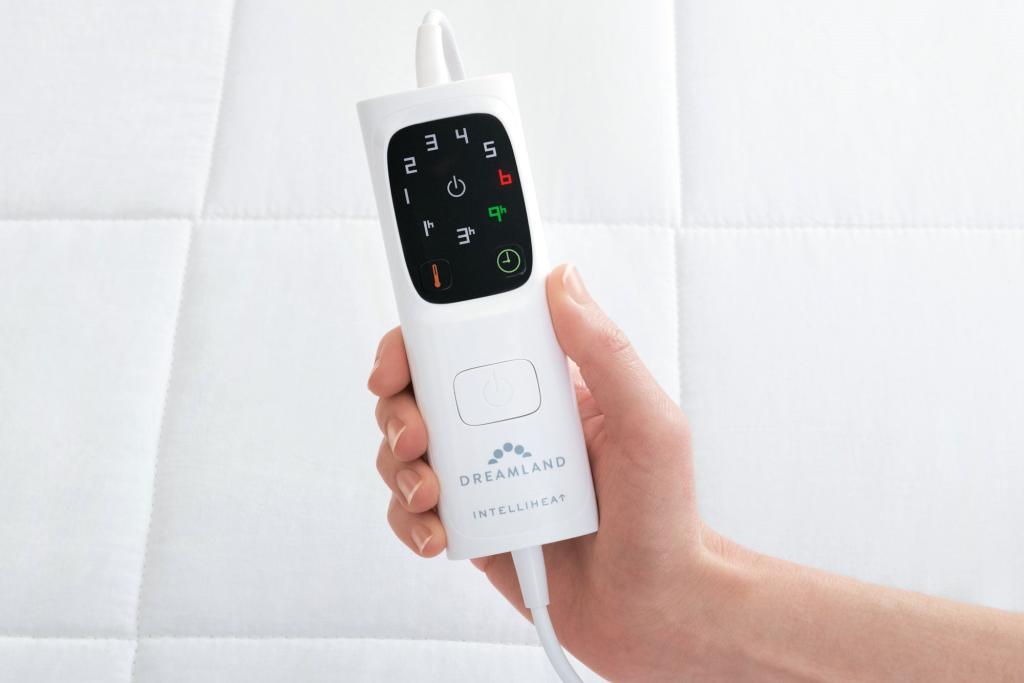 Heated duvet controls