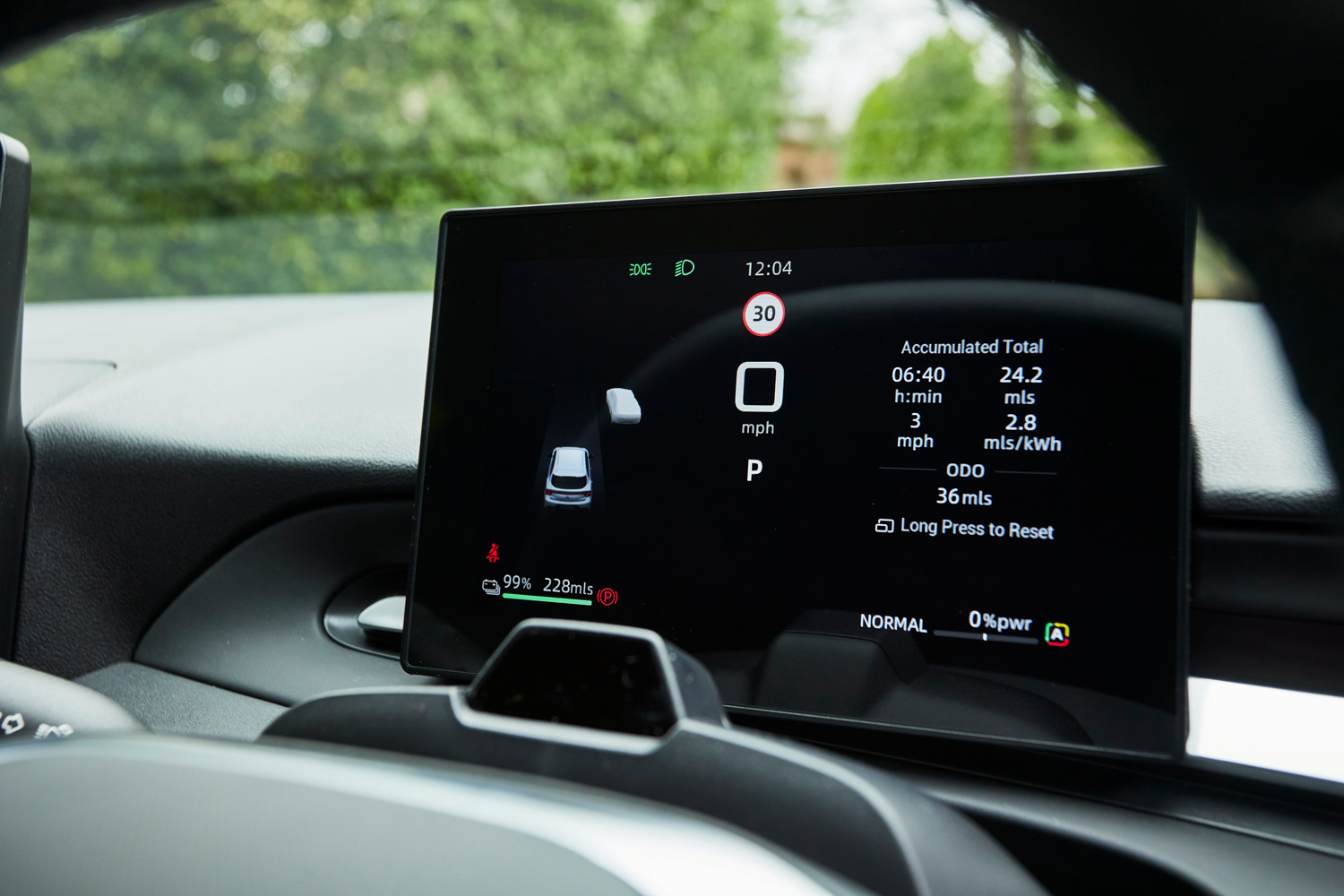 MG4 Urban drive instruments