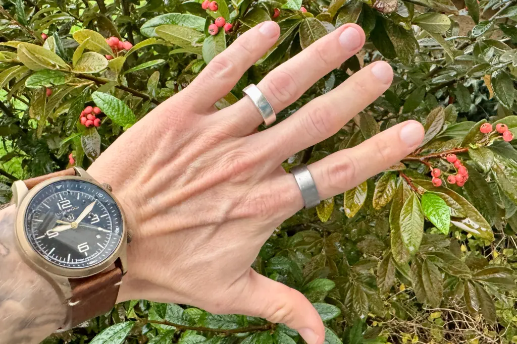 Ultrahuman Ring Air on finger